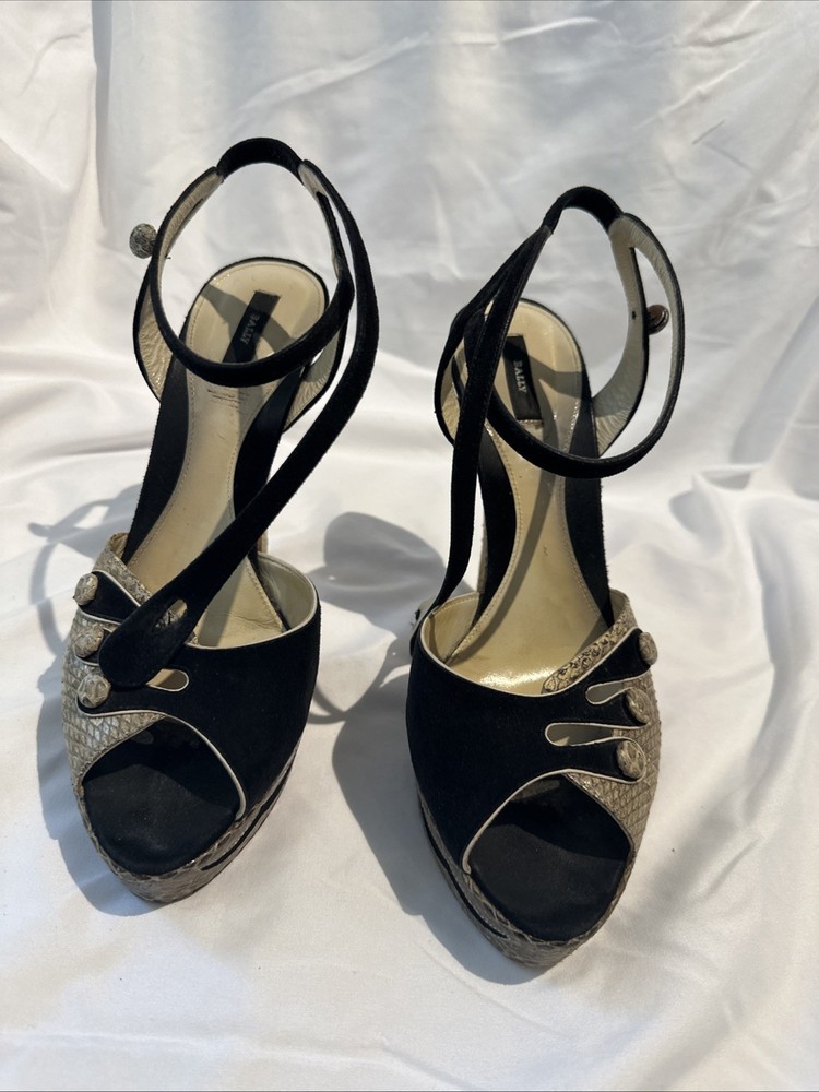 Bally Phythone Platform High Heel Shoes Women's 8.5