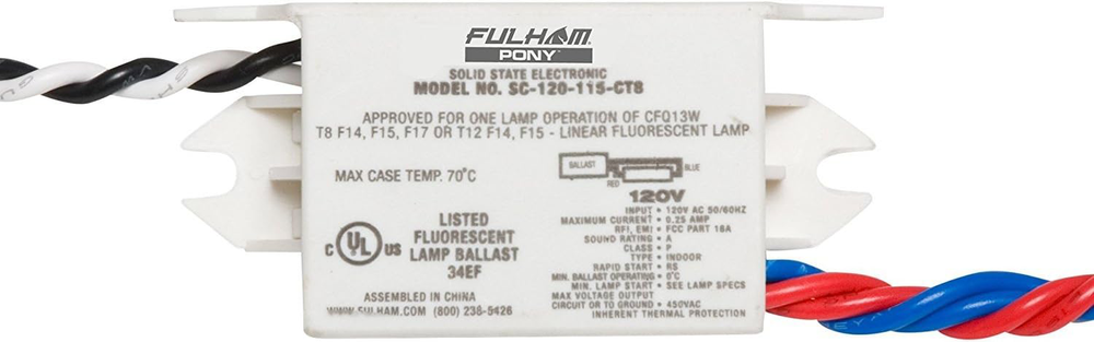 Fulham Lighting Fulham Sugar Cube Ballast, SC-120-115-CT8 , White