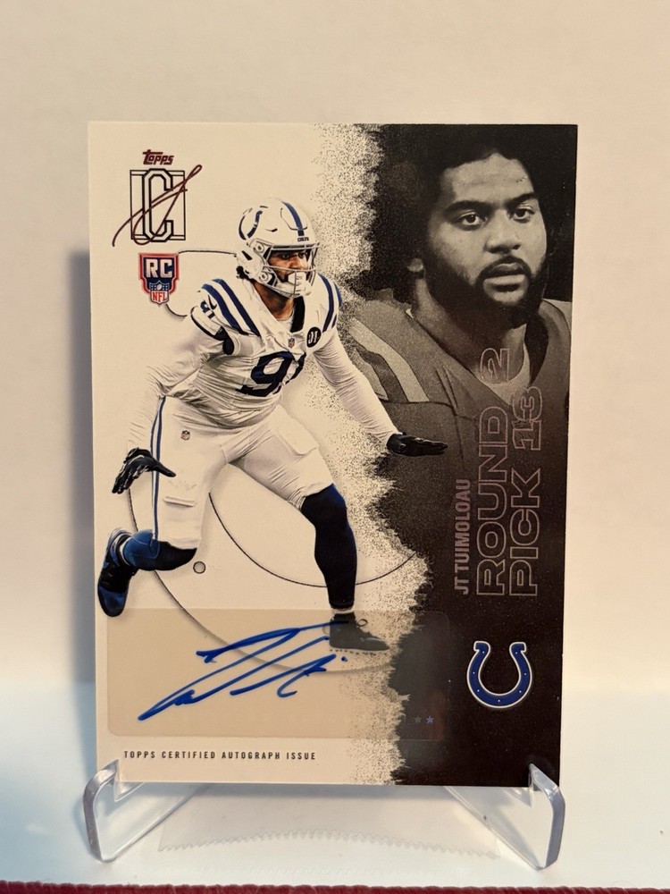 2025 Topps Signature Class Football JT Tuimoloau Auto Rookie Colts
