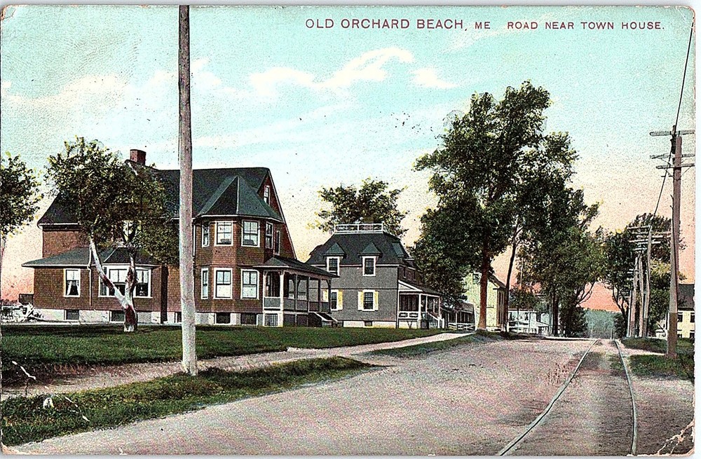 Postcard HOUSE SCENE Orchard Beach Maine ME m/09 AI3861