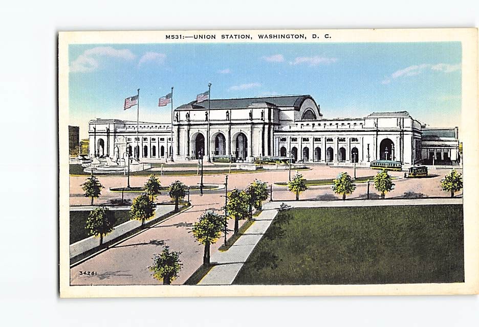 Postcard Union Station Washington DC
