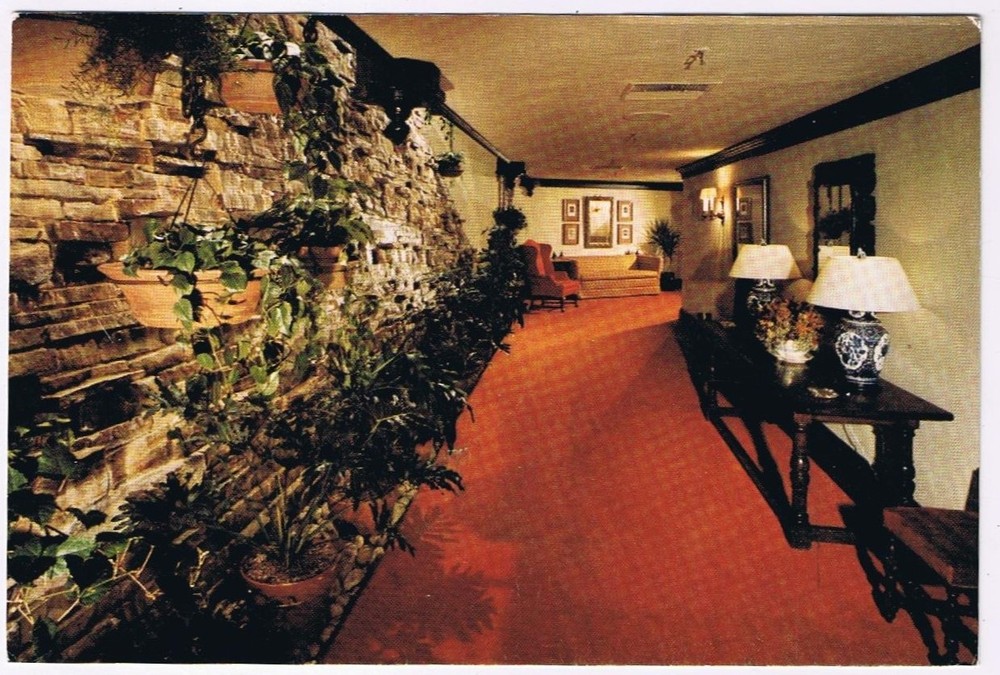 Postcard Old Mill Foyer Toronto Ontario Humber Stone Fireplace