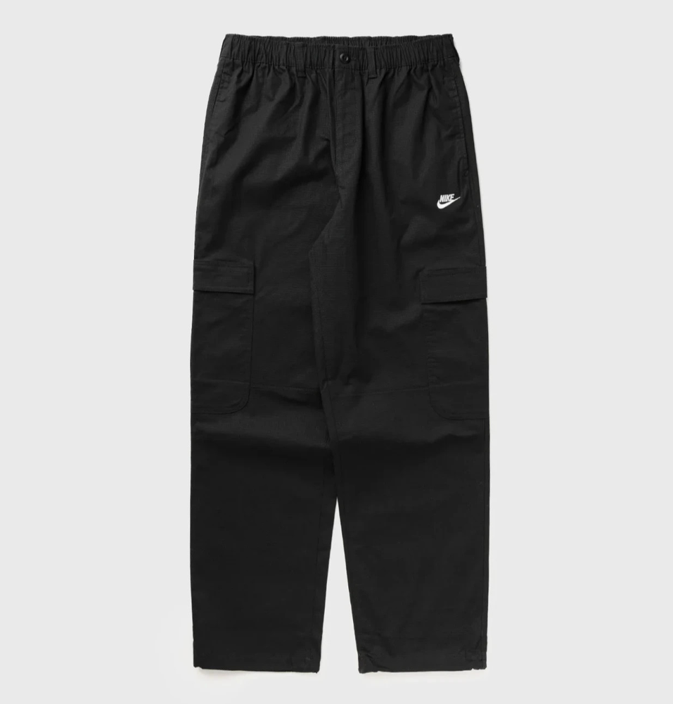 Nike Sportswear Club Mens Woven Taffeta Cargo Pants Black size XL 2XL