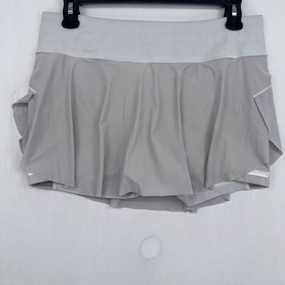 Lululemon Play Off The Pleats Skirt Women’s Size 8 Gray Tennis Skirt Read