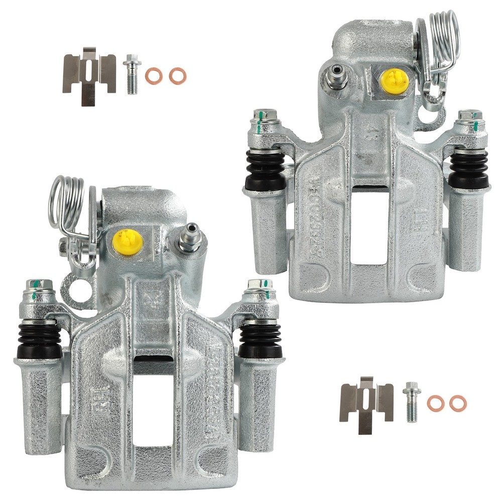 Rear For 1993 94 95 96 97 98 1999 Ford Taurus Pair Brake Calipers w/Bracket