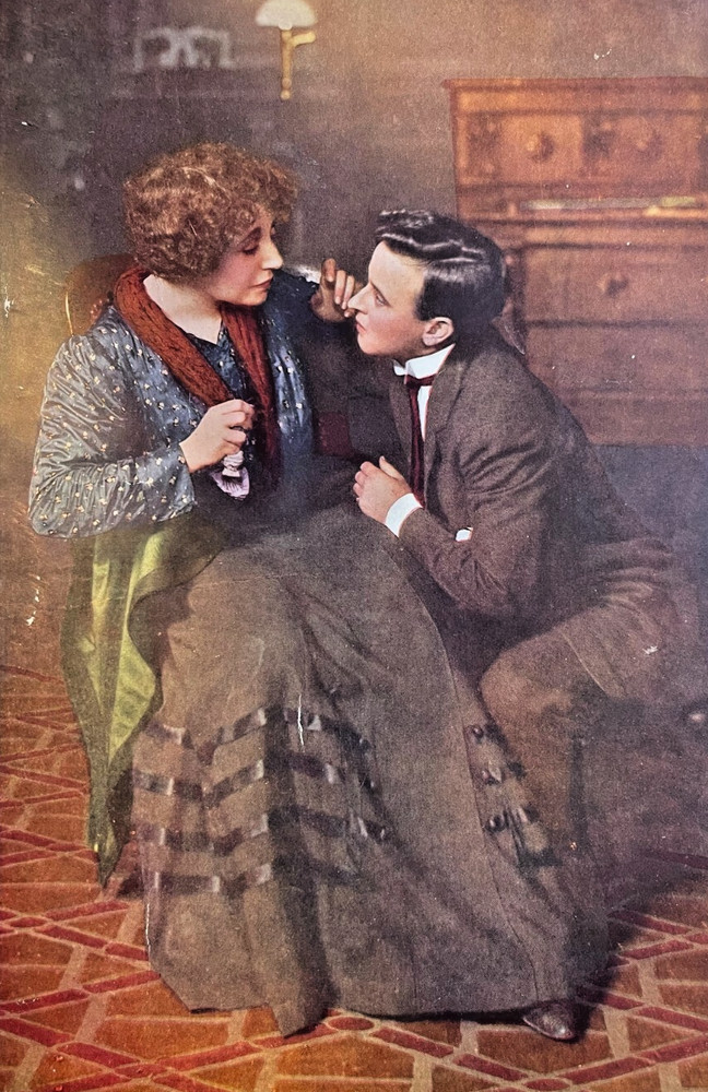 1910 Vintage Magazine Illustration Actors William Elliott & Dorothy Donnelly