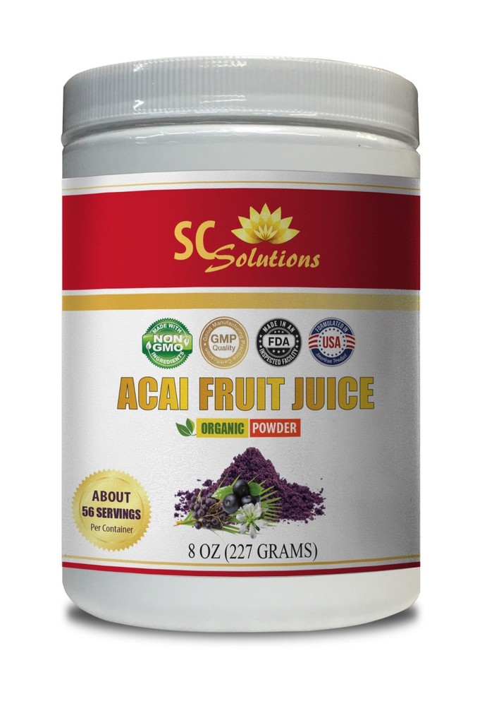 acai berry - ORGANIC Acai Berry Powder - aids weight loss 1 Bottle 56 Servings-image