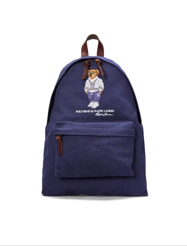 $228 Polo Ralph Lauren Canvas Backpack Men's Polo Bear In Sweater & Sweatpants