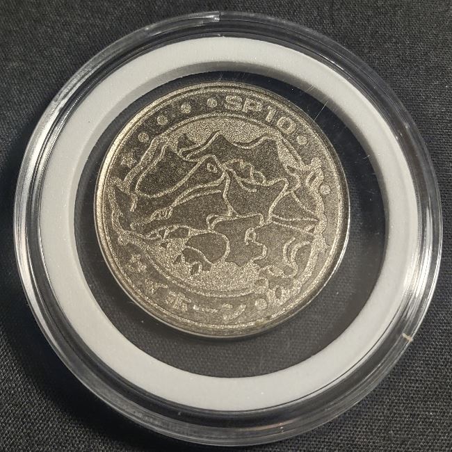 1999 Pokemon Meiji Battle Kakuna Metal Coin MP Japanese #SP10