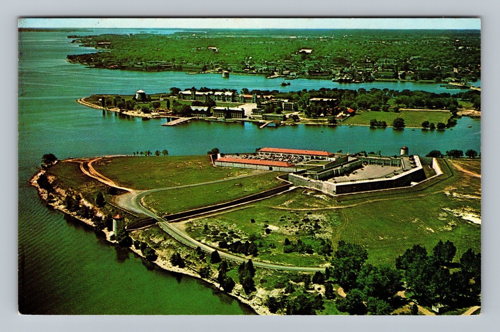 Canada Ontario Kingston Aerial Old Fort Henry Standard Postal Vintage Postcard