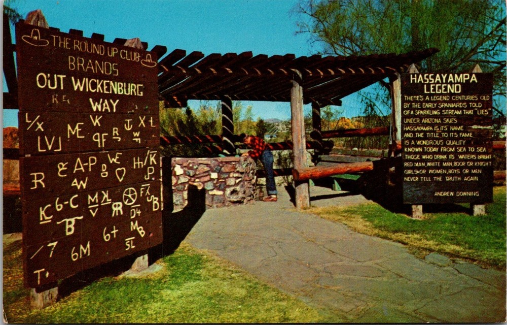 Hassayampa Well Wickenburg Arizona Landmark Postcard