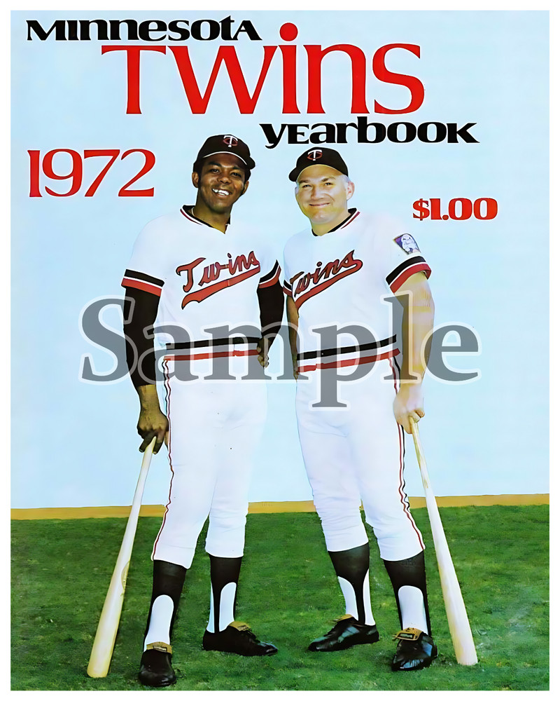 72 Tony Oliva Harmon Killebrew Minnesota Twins Game Program Reprint 8 X 10 Photo