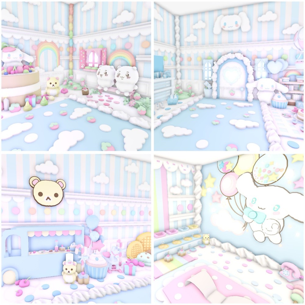 🍭🐻❄️ Cinnamoroll Chiikawa Sanrio Blue Aesthetic Cute Adopt Me House 🐻❄️🍭