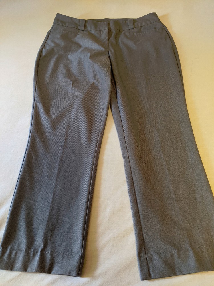 WORTHINGTON CURVY FIT DRESS SLACKS PANTS Grey Size 10
