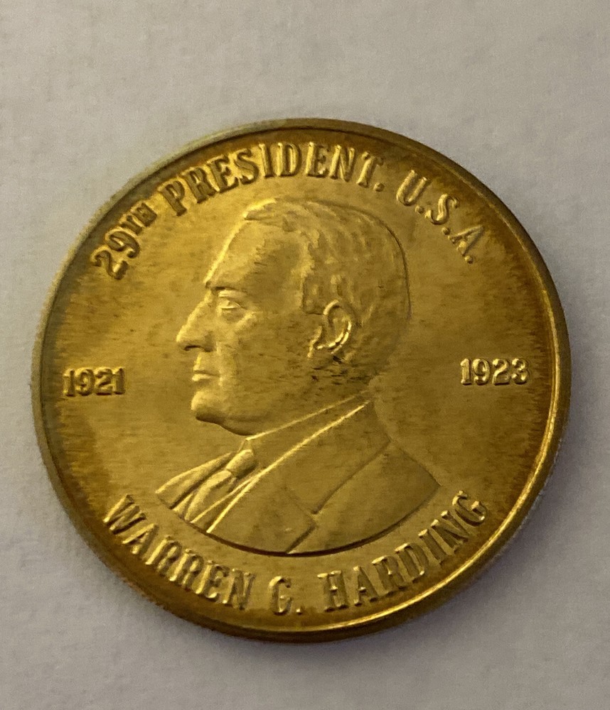 Warren G. Harding 29th President of The United States Coin (vintage) F26