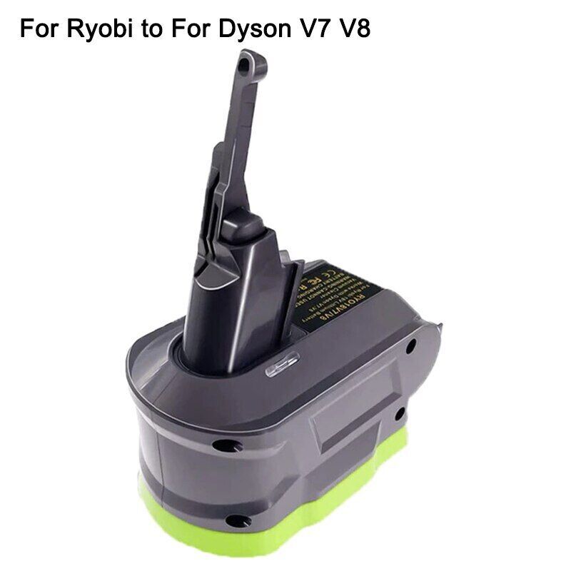 Ryobi 18V to Dyson V7 V8 Battery Adapter for Cordless Vacuums