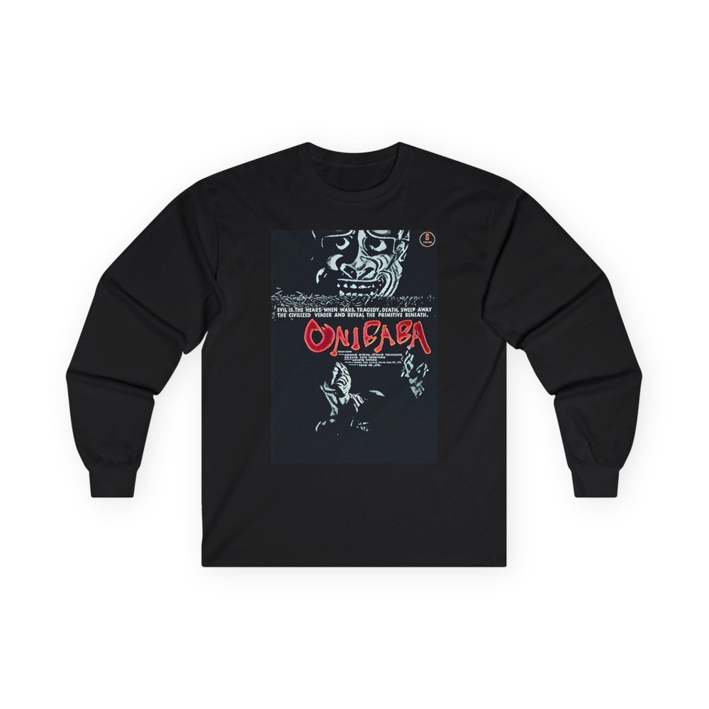 Onibaba Movie Art Graphic Print Long Sleeve Unisex Tee Shirt Ultra Cotton Gift