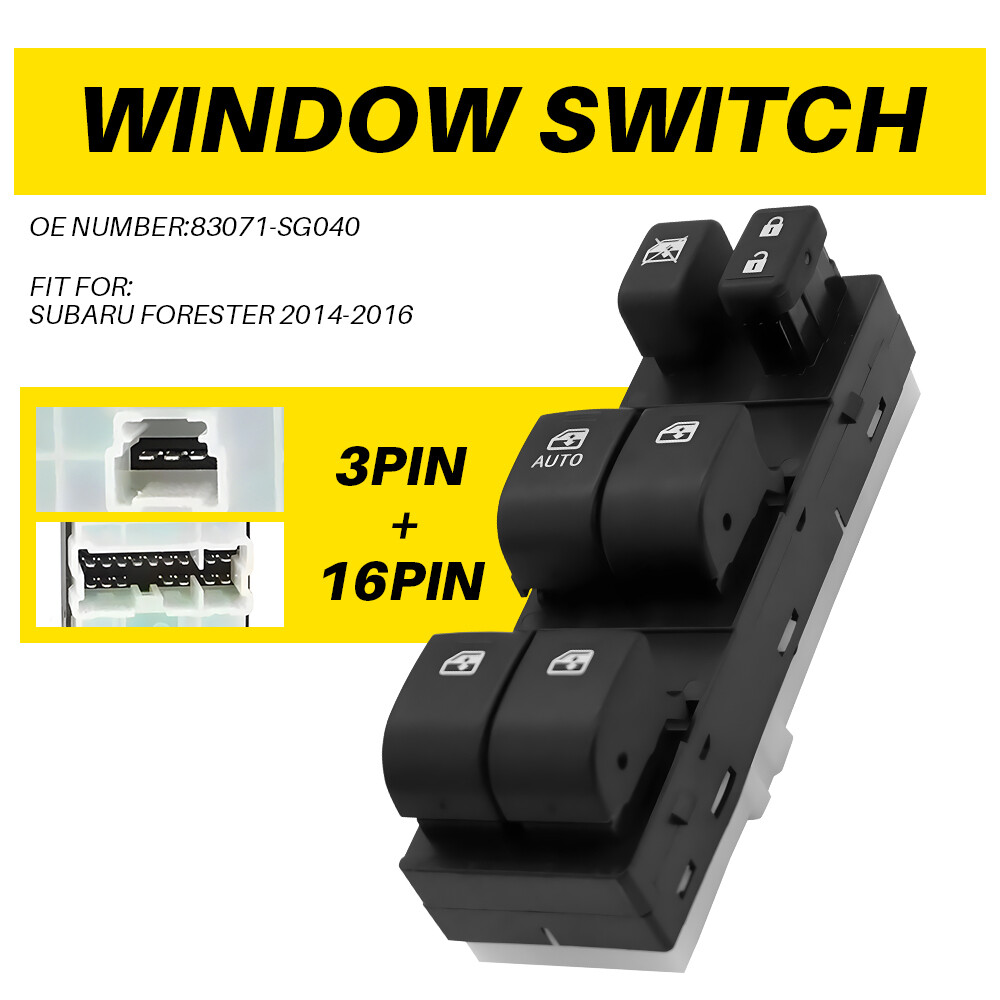 FOR SUBARU FORESTER 2014-16 POWER WINDOW SWITCH WINDOW MAIN SWITCH 83071-SG040 M