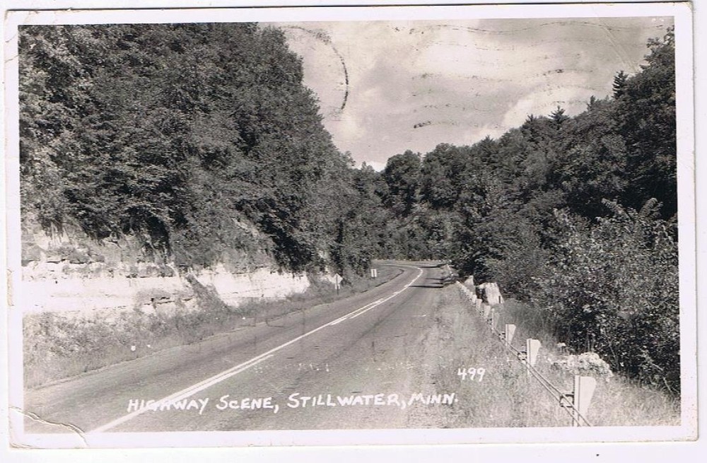 Minnesota Postcard RPPC Stillwater Highway Scene
