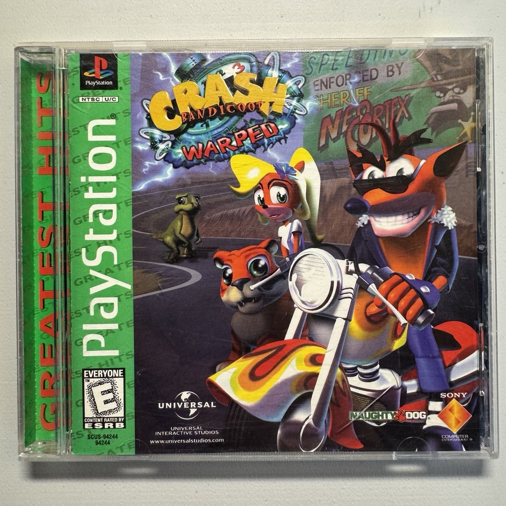 Crash Bandicoot: Warped Sony PlayStation 1 PS1 CIB Complete Tested Vintage Retro