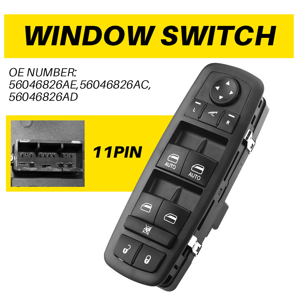 2016-2018 Ram 1500 2500 Left Driver Side Power Window Switch