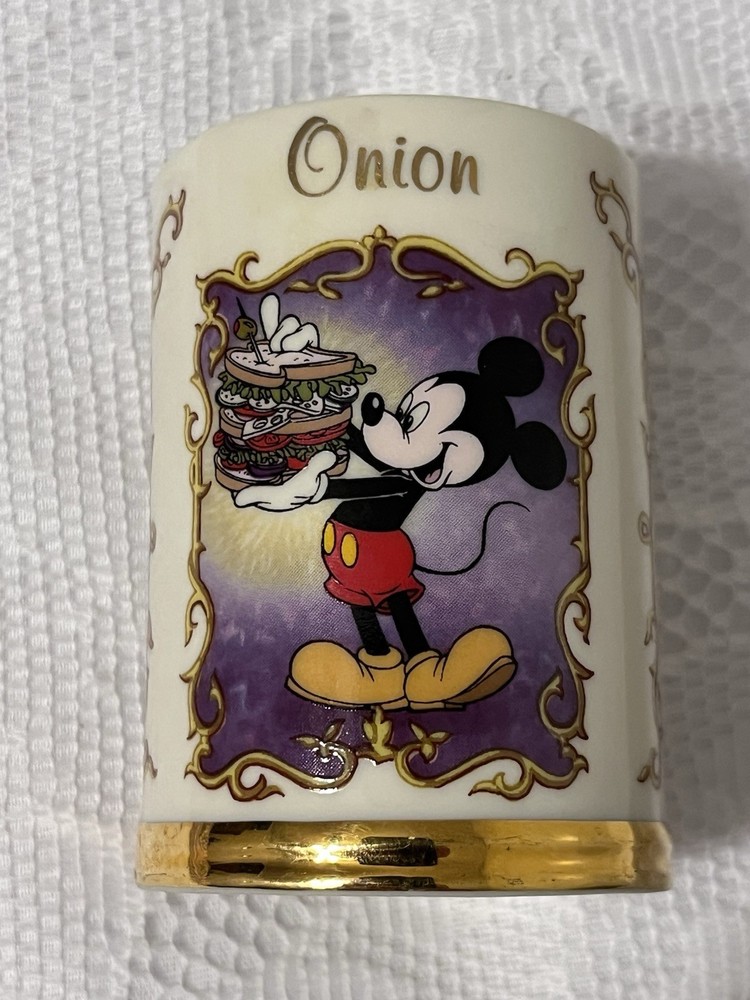 1995 Lenox Walt Disney Spice Jar Collection Bottom Replacement Micky Mouse Onion