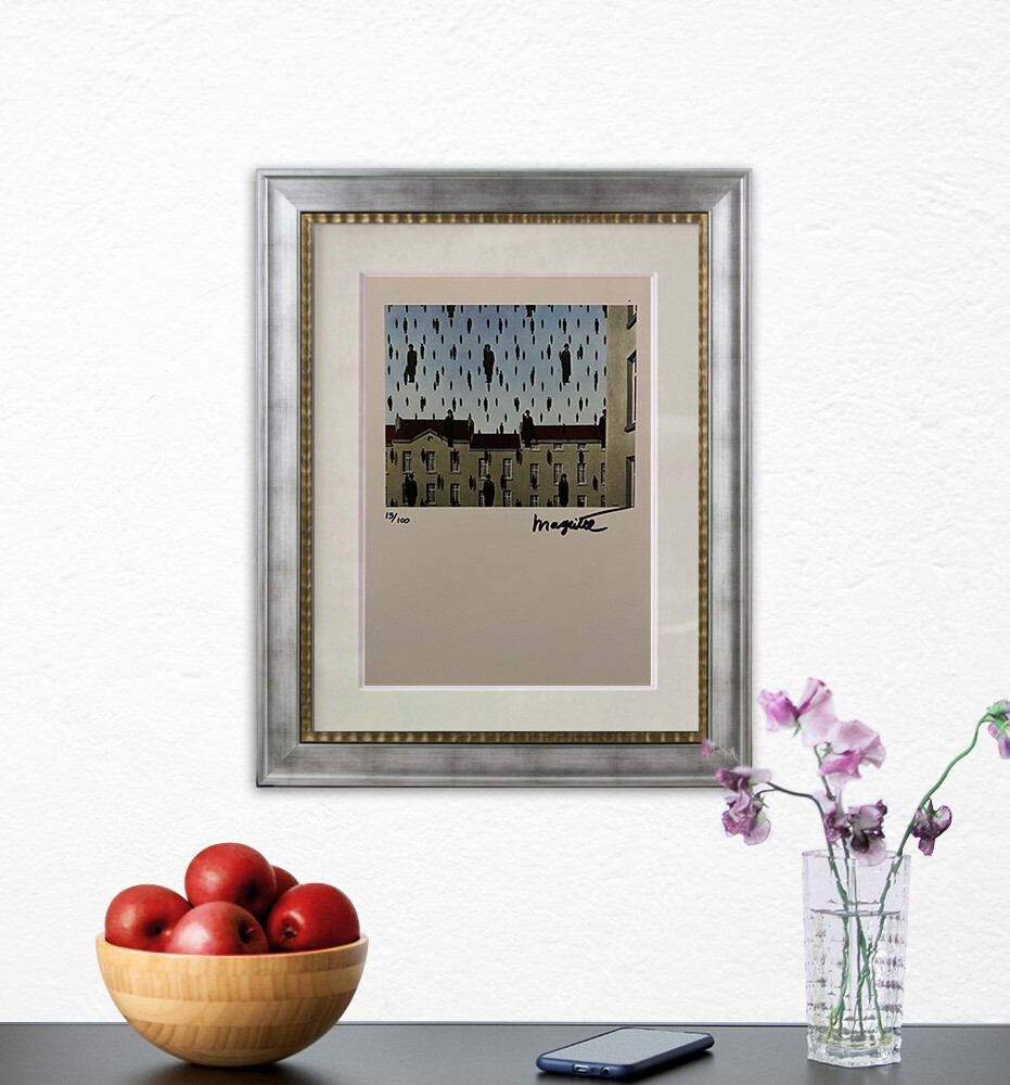 Rene Magritte, Original Hand-signed Lithograph with COA & Appraisal of $3,500