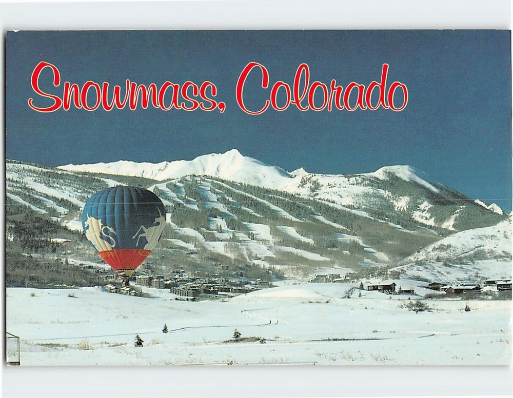 Postcard Panoramic View Snowmass Colorado USA