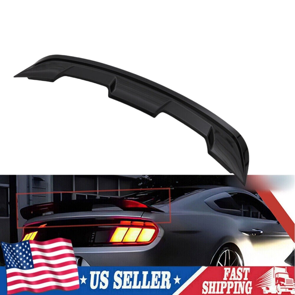GT500 Style Gloss Black Trunk Lip Spoiler for 2015-2023 Mustang