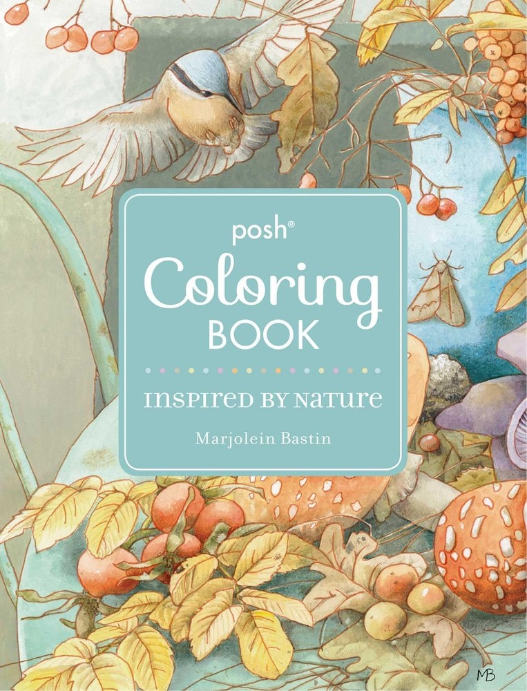 Posh Adult Coloring Book: Inspired by Nature (Posh Books) Rood
