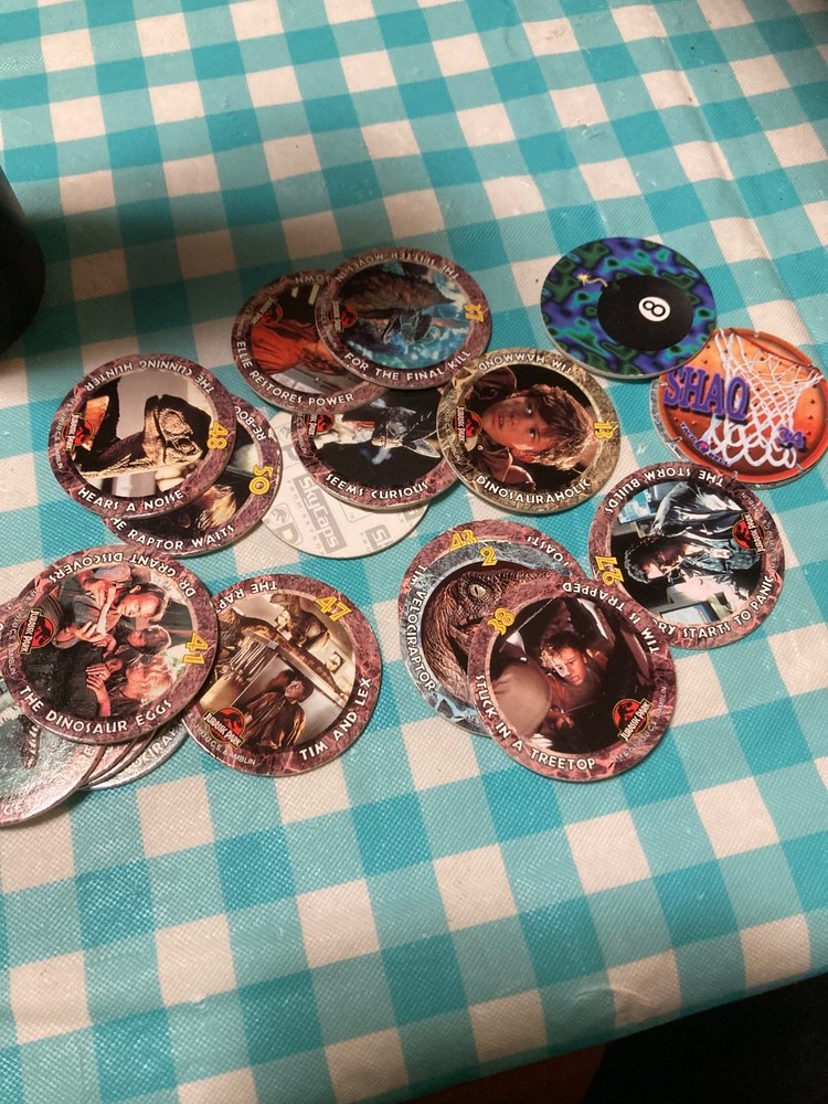 Jurassic Park SkyCaps (pogs)