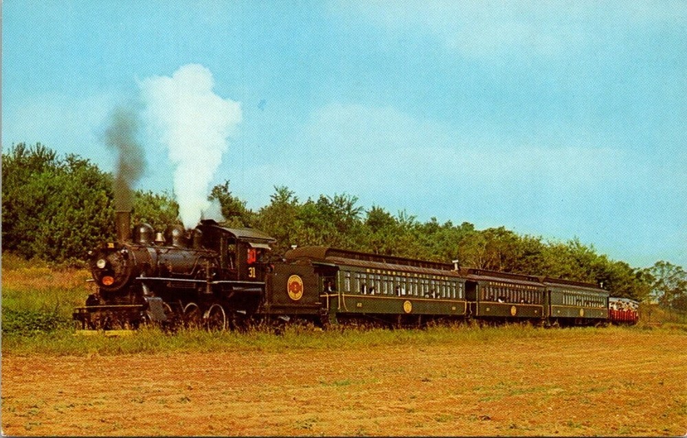 1950s Road to Paradise Strasburg Pennsylvania Railroad Train Vintage Postcard