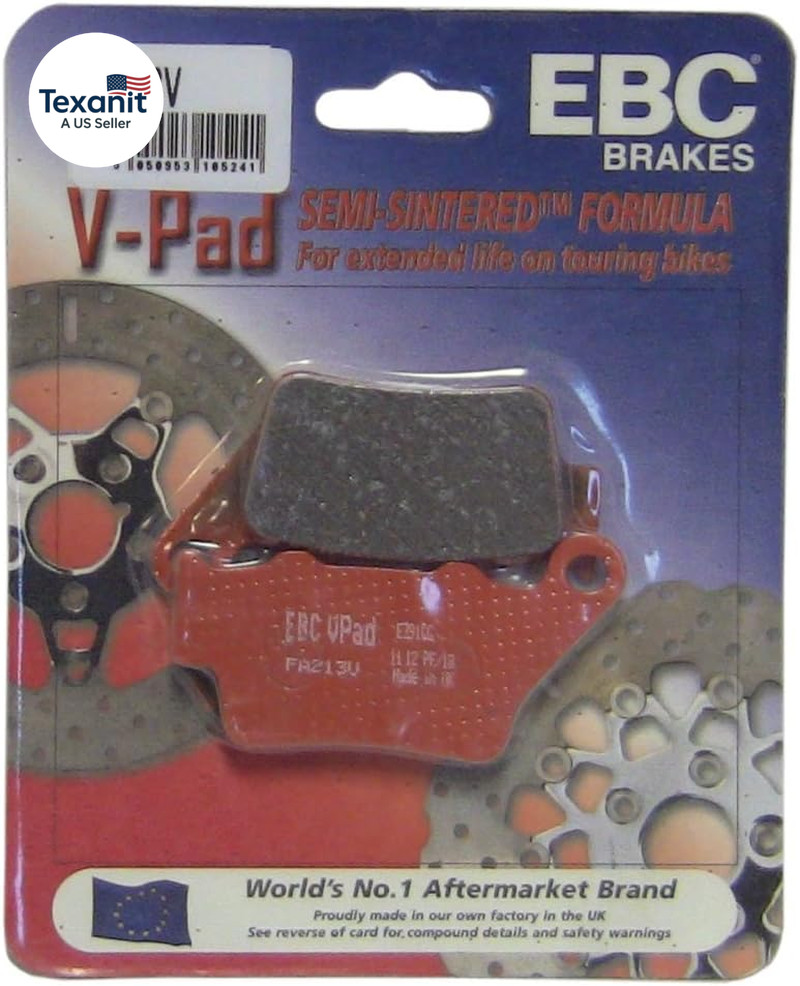 Brakes FA213V Semi Sintered Disc Brake Pad, Black