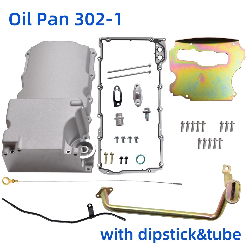 For GM LS1 LS2 LS3 Engine 55-87 302-1 LS Swap Retrofit Low Profile Oil Pan Kit