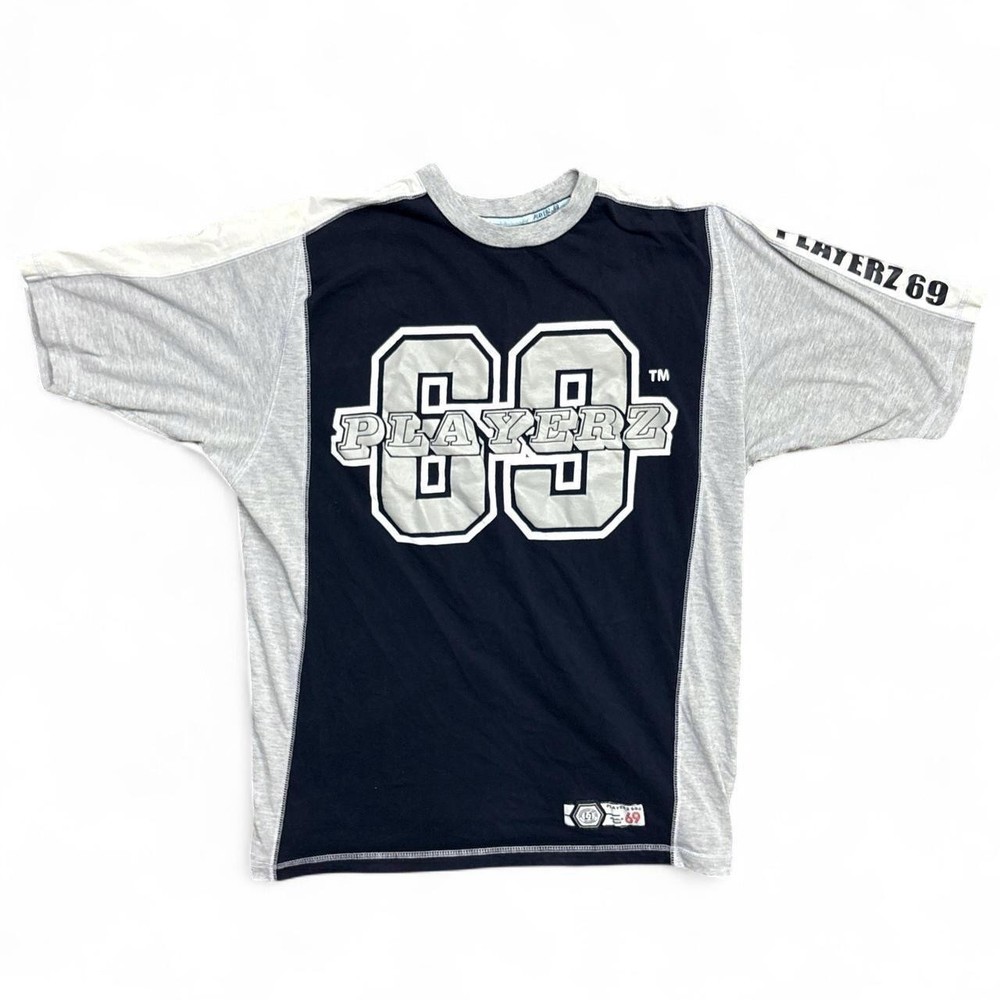 Vintage Playerz 69 Shirt Mens Large 90s Y2K Hip Hop Rap 2000s Grunge Skate Surf