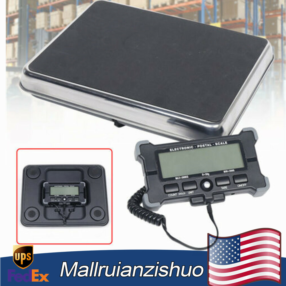 Heavy Duty Parcel Weight Scale Postal Shipping Digital Weighing Platform USB LCD