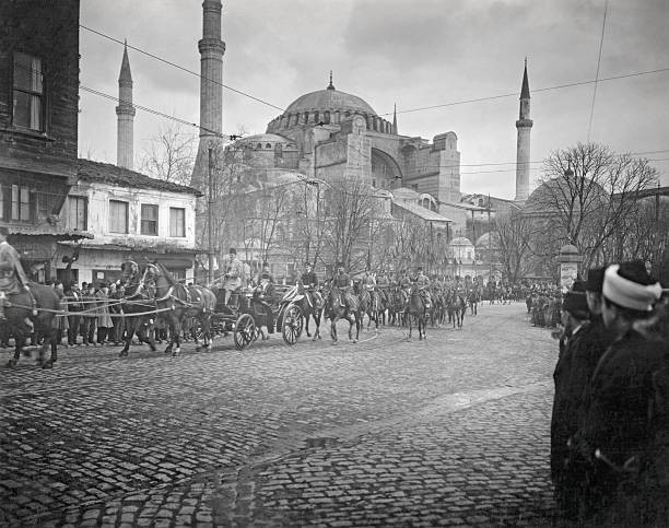 Caliph Riding In Procession Through Constantinople OLD PHOTO