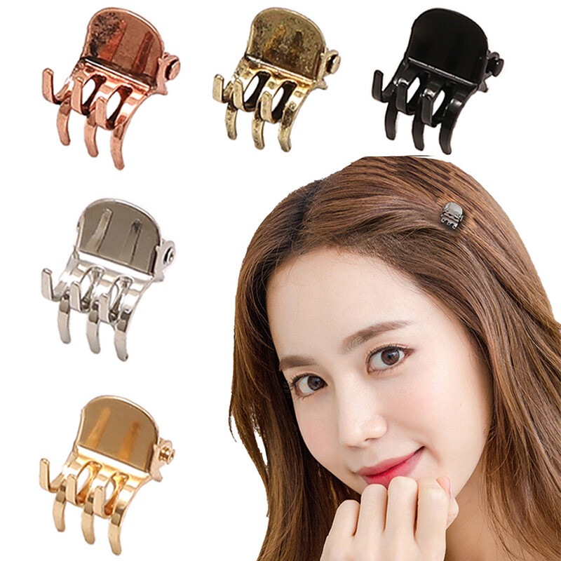 6/4/1PCS Women Mini Hair Claws Jaw Crab Clamp Clips Pin Metal Hair Accessories