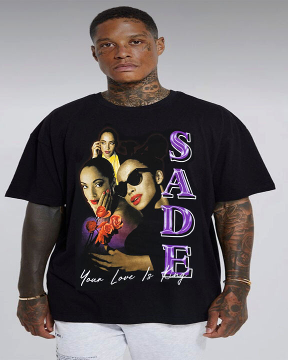 SADE PURPLE SMOOTH OPERATOR SMOOTH JAZZ BLACK  T SHIRTS MEN'S SIZES