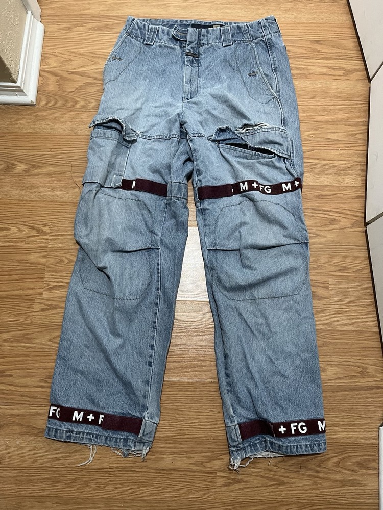 VTG Marithe Francois Girbaud Y2K Baggy Grunge Wide MFG Jeans Size 34M Shuttle