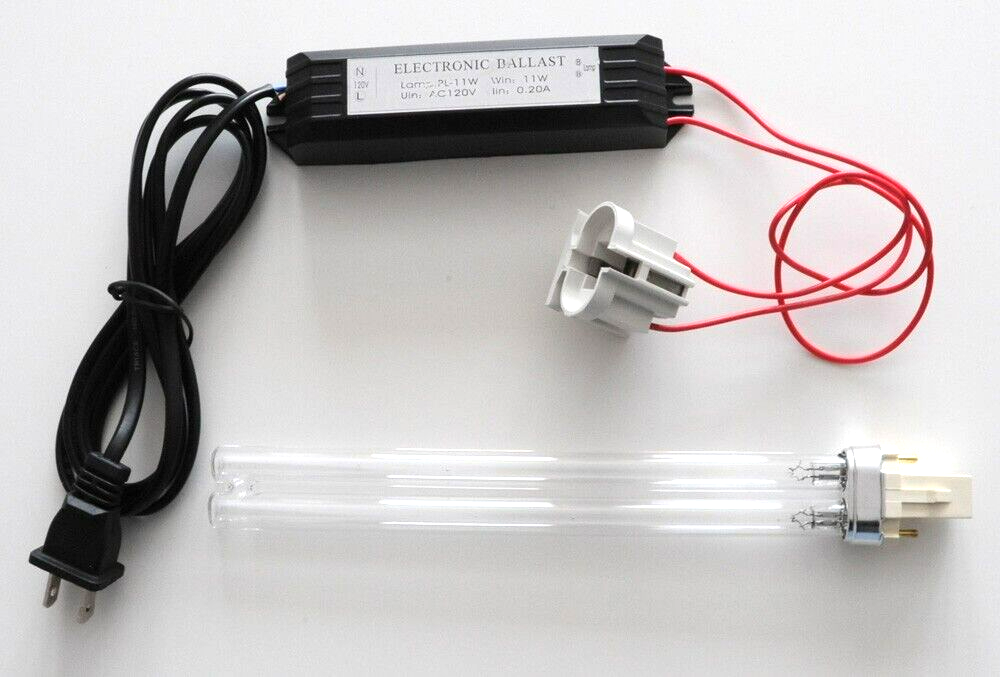 11W UV-C 254nm G23 Base Bulb Lamp with 120V AC Ballast-image