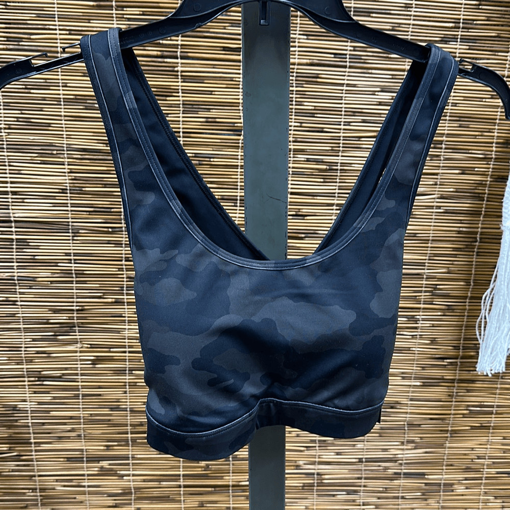 ID Ideology Plus Size Camo-Print Medium-Impact Sports Bra, Created for Macy's