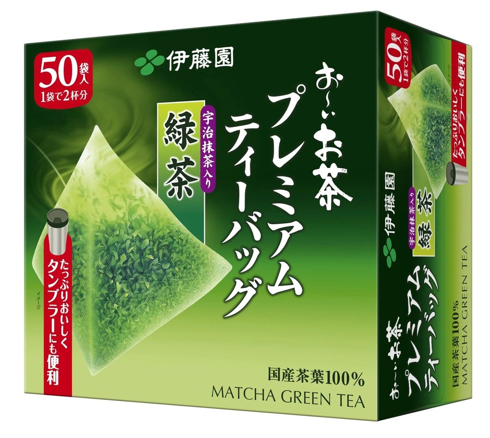 Itoen Oi Ocha Premium Uji Matcha Green Tea Bags 1.8g x 50 Japan