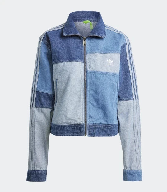 adidas KSENIASCHNAIDER Denim Patchwork Track Top Women's Jacket Asia-Fit IU2464