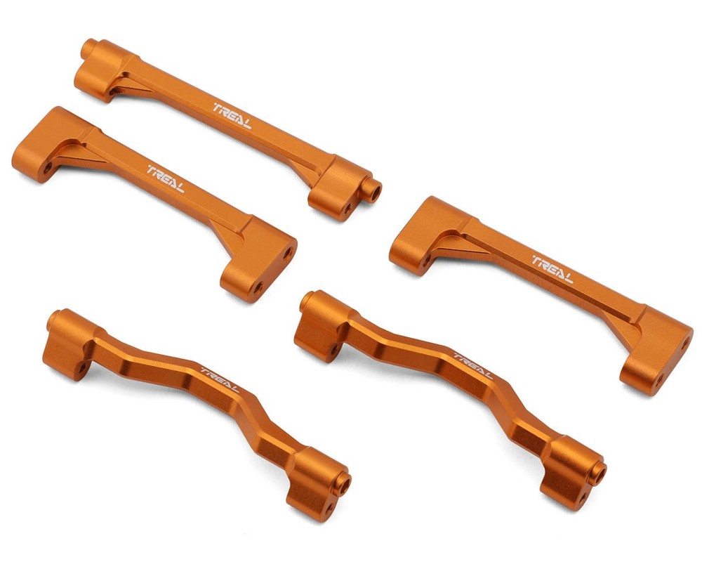 Treal Hobby Losi® LMT™ Aluminum Chassis Cross Brace Set (Orange) (5)