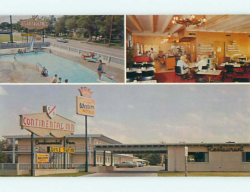 Pre-1980 OLD CARS & CONTINENTAL INN RESTAURANT & MOTEL Garden City KS s3109