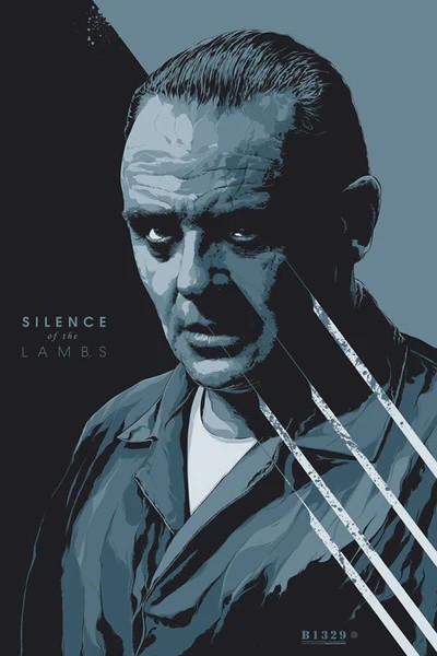 Silence of the Lambs (Variant) by Ken Taylor x/205 Screen Print Art Movie Poster