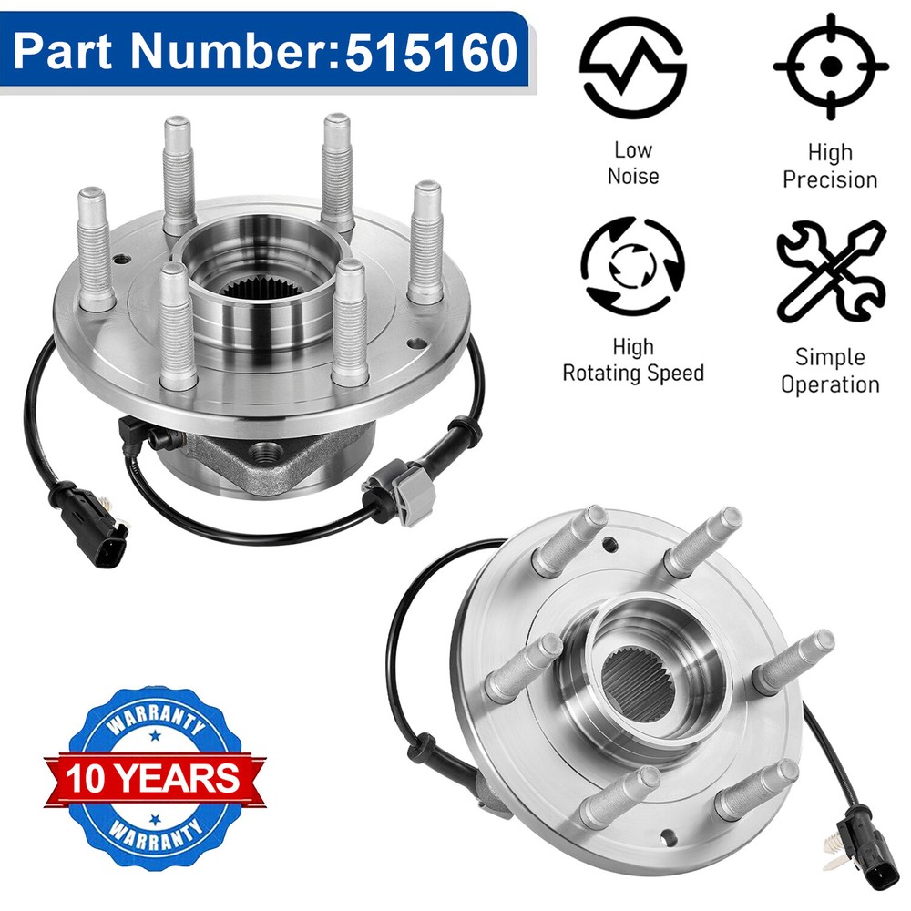 4WD Front Wheel Bearing Hubs for Chevy Silverado GMC Sierra 1500 Yukon XL Cadillac Escalade 2014-2018