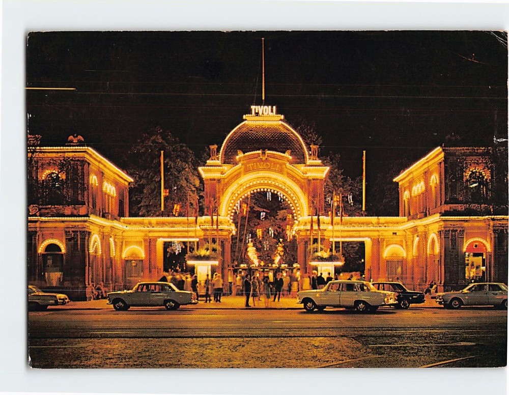 Postcard Entrance to Tivoli Copenhagen Denmark