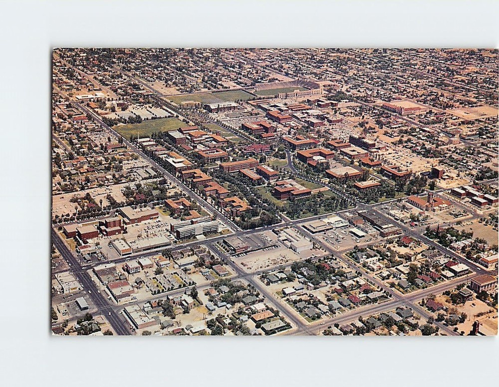 Postcard Aerial View of the University of Arizona Tucson USA